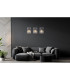 Gorley Bar Pendant Ceiling Light Matt Black Smoke Glass Shade 3x E27-7