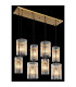 Gorley Cluster Pendant Ceiling Light Gold Colours Matt Opal Glass Shade 8x E27-4