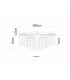Gorley Ceiling Light Matt Black Green Glass Shade 5x E27-8
