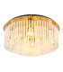 Gorley Ceiling Light Gold Colours Matt Opal Glass Shade 5x E27-1
