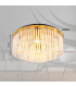 Gorley Ceiling Light Gold Colours Matt Opal Glass Shade 5x E27-5