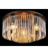 Gorley Ceiling Light Matt Black Smoke Glass Shade 5x E27-3