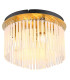 Gorley Ceiling Light Gold Colours Matt Opal Glass Shade 5x E14-1