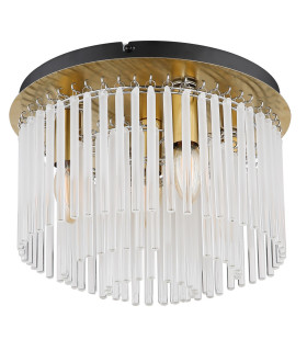 Gorley Ceiling Light Gold Colours Matt Opal Glass Shade 5x E14-2