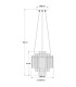 Gorley Pendant Ceiling Light Matt Black Smoke Glass Shade 5x E14-6
