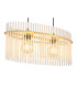 Gorley Pendant Ceiling Light Gold Colours Matt Opal Glass Shade 2x E27-4