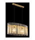 Gorley Pendant Ceiling Light Gold Colours Matt Opal Glass Shade 2x E27-5