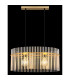 Gorley Pendant Ceiling Light Gold Colours Matt Opal Glass Shade 2x E27-6
