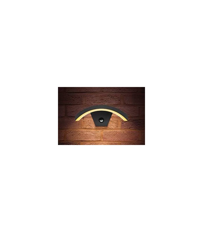 Outdoor LED Curve Wall Light 8W 3000K 360lm IP54 with Integrated PIR sensor - 2