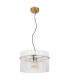 Gorley Pendant Ceiling Light Gold Colours Matt Opal Glass Shade 1x E27-2