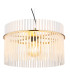 Gorley Pendant Ceiling Light Gold Colours Matt Opal Glass Shade 1x E27-3