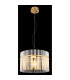 Gorley Pendant Ceiling Light Gold Colours Matt Opal Glass Shade 1x E27-4