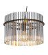 Gorley Pendant Ceiling Light Matt Black Smoke Glass Shade 1x E27-3