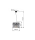 Gorley Pendant Ceiling Light Matt Black Smoke Glass Shade 1x E27-7