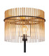Gorley Glass Floor Lamp Matt Black Amber Glass Shade 1x E27-4