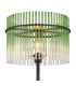 Gorley Glass Floor Lamp Matt Black Green Glass Shade 1x E27-4
