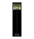Gorley Glass Floor Lamp Matt Black Green Glass Shade 1x E27-5