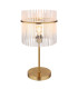 Gorley Glass Table Lamp Gold Colours Matt Opal Glass Shade 1x E27-1