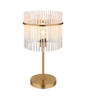Gorley Glass Table Lamp Gold Colours Matt Opal Glass Shade 1x E27-1