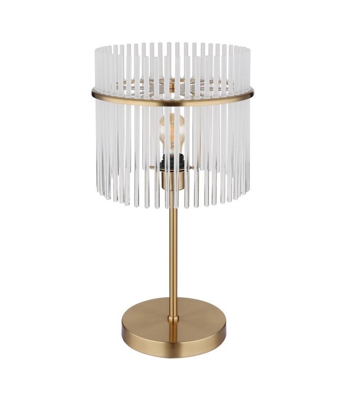 Gorley Glass Table Lamp Gold Colours Matt Opal Glass Shade 1x E27-2