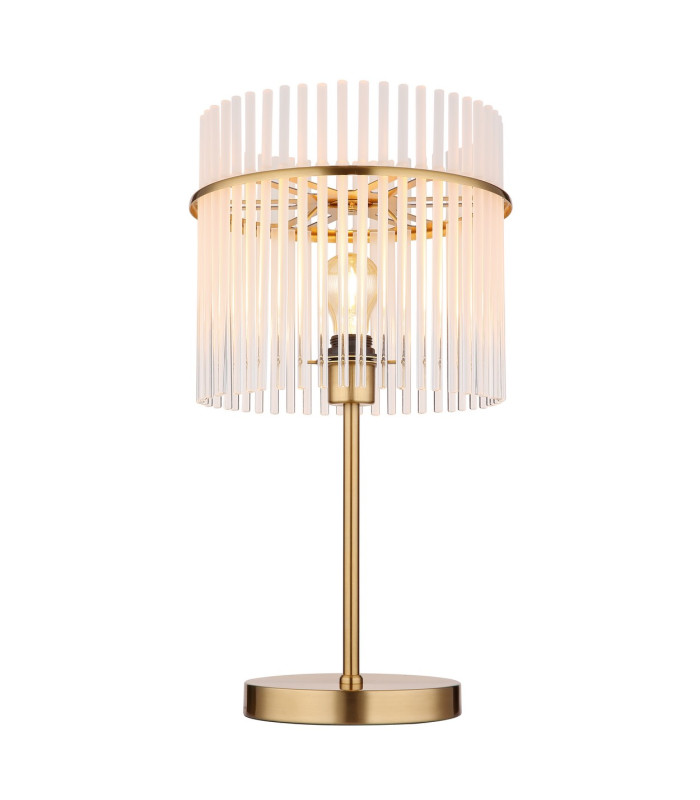 Gorley Glass Table Lamp Gold Colours Matt Opal Glass Shade 1x E27-3