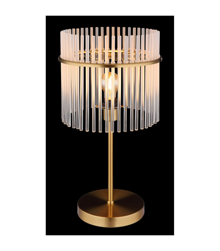 Gorley Glass Table Lamp Gold Colours Matt Opal Glass Shade 1x E27-4