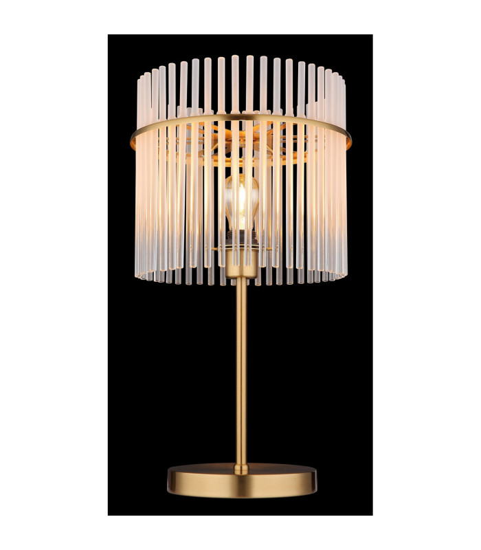 Gorley Glass Table Lamp Gold Colours Matt Opal Glass Shade 1x E27-5
