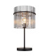 Gorley Glass Table Lamp Matt Black Smoke Glass Shade 1x E27-3
