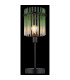 Gorley Glass Table Lamp Matt Black Green Glass Shade 1x E14-5