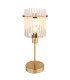 Gorley Glass Table Lamp Gold Colours Matt Opal Glass Shade 1x E14-1