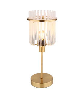 Gorley Glass Table Lamp Gold Colours Matt Opal Glass Shade 1x E14-1