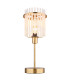 Gorley Glass Table Lamp Gold Colours Matt Opal Glass Shade 1x E14-3