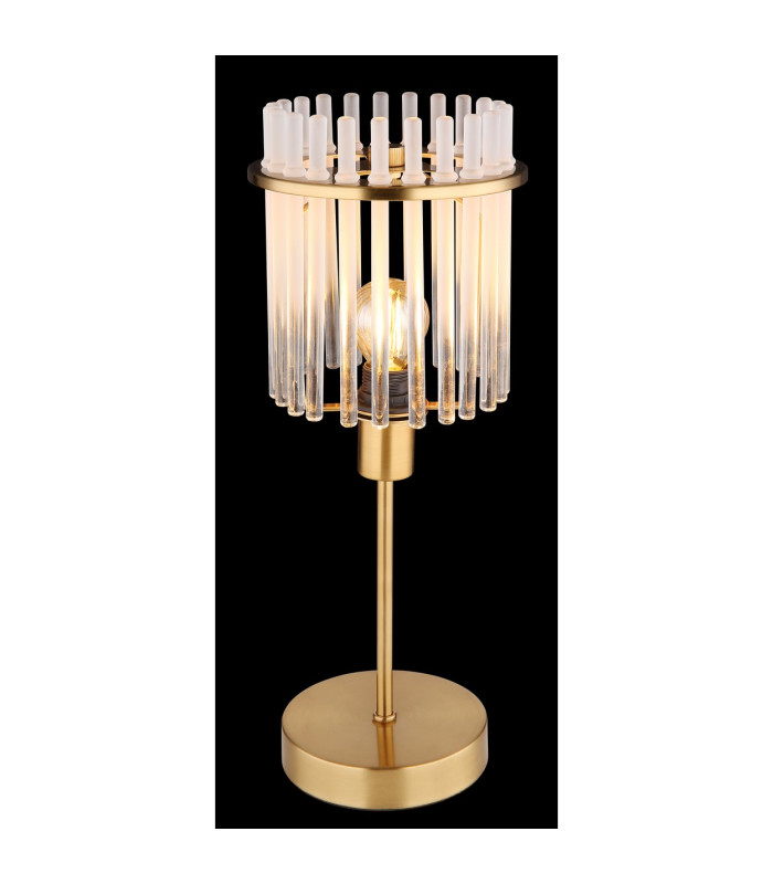 Gorley Glass Table Lamp Gold Colours Matt Opal Glass Shade 1x E14-4