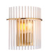 Gorley Wall Lamp Gold Colours Matt Opal Glass Shade 1x E27-1
