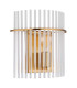 Gorley Wall Lamp Gold Colours Matt Opal Glass Shade 1x E27-2