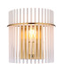 Gorley Wall Lamp Gold Colours Matt Opal Glass Shade 1x E27-3