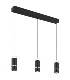 Alvarado Bar Pendant Ceiling Light Matt Black LED 3000K-1