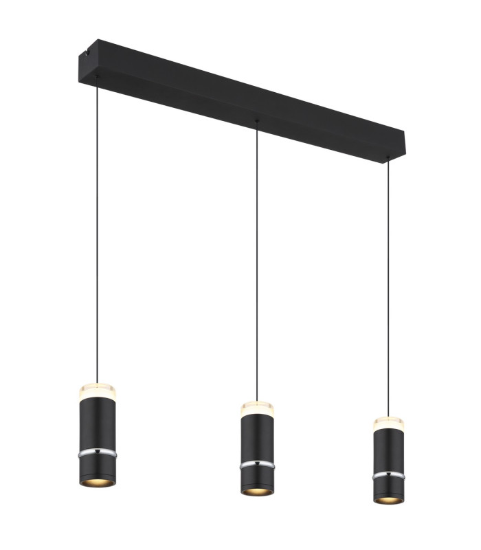 Alvarado Bar Pendant Ceiling Light Matt Black LED 3000K-1