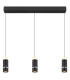 Alvarado Bar Pendant Ceiling Light Matt Black LED 3000K-3