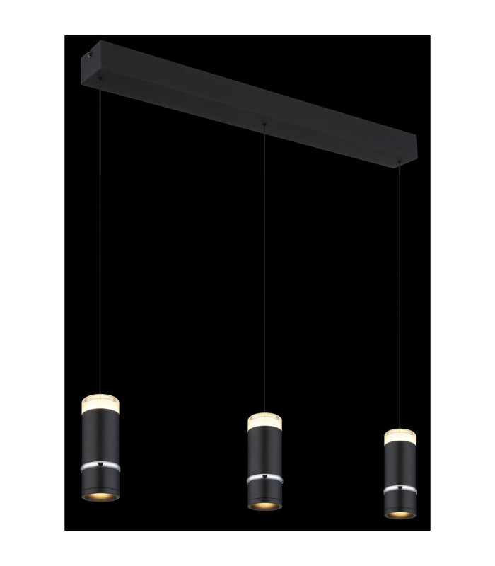 Alvarado Bar Pendant Ceiling Light Matt Black LED 3000K-5