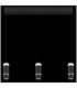 Alvarado Bar Pendant Ceiling Light Matt Black LED 3000K-6