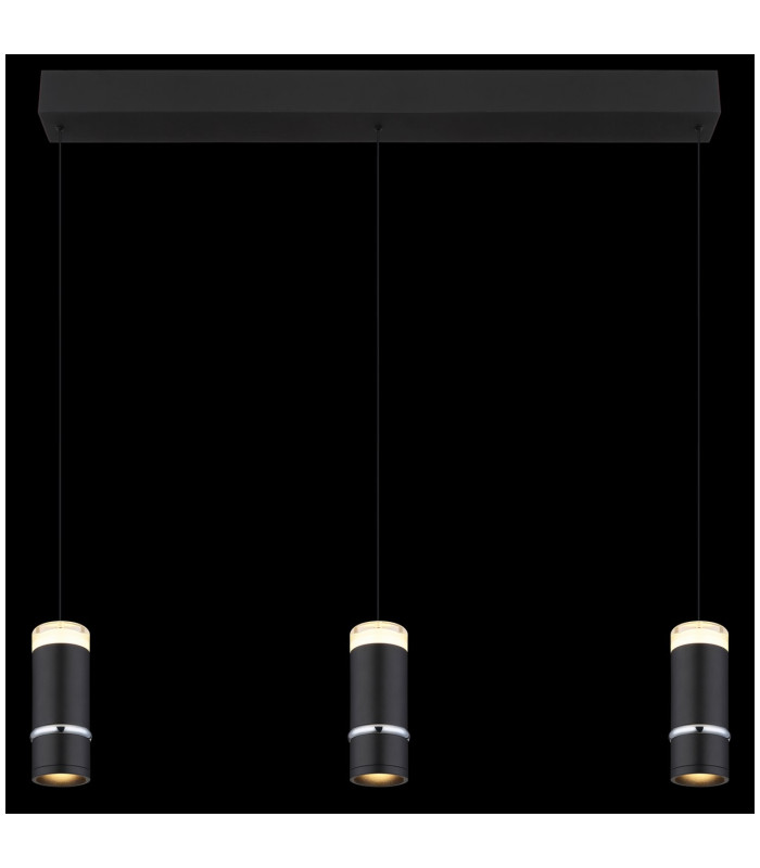Alvarado Bar Pendant Ceiling Light Matt Black LED 3000K-6