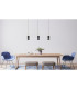 Alvarado Bar Pendant Ceiling Light Matt Black LED 3000K-7