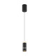Alvarado Slim Pendant Ceiling Light Matt Black LED 3000K-1
