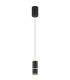 Alvarado Slim Pendant Ceiling Light Matt Black LED 3000K-4
