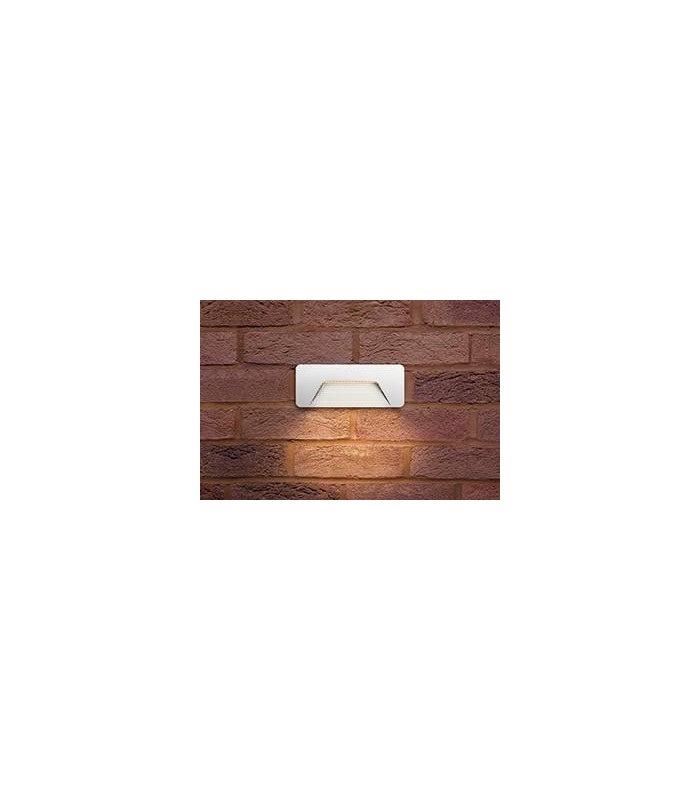 Outdoor LED Brick Wall Light 3W 3000K 160lm IP65 - White - 1