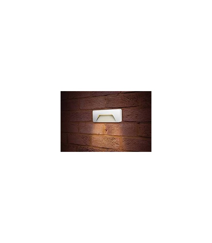 Outdoor LED Brick Wall Light 3W 3000K 160lm IP65 - White - 2