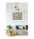Reid Cluster Pendant Ceiling Light Matt Black Smoke Glass Shade 3x E27-4