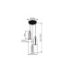 Lidaria Cluster Pendant Ceiling Light Matt Black Smoke Glass Shade 3x E27-5