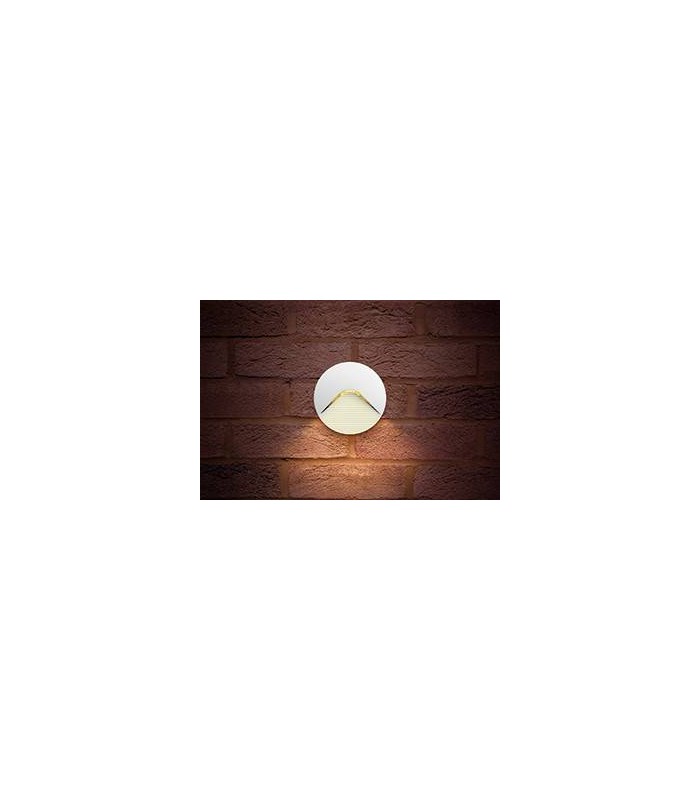 Outdoor LED Step Wall Light 2.2W 3000K 100lm IP65 - White - 1